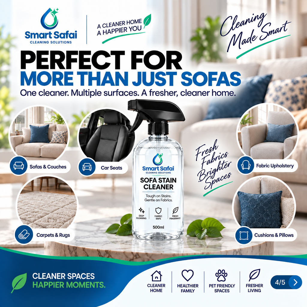 Smart  Sofa and Fabric Cleaner for upholstery, car seats, carpets and cushions